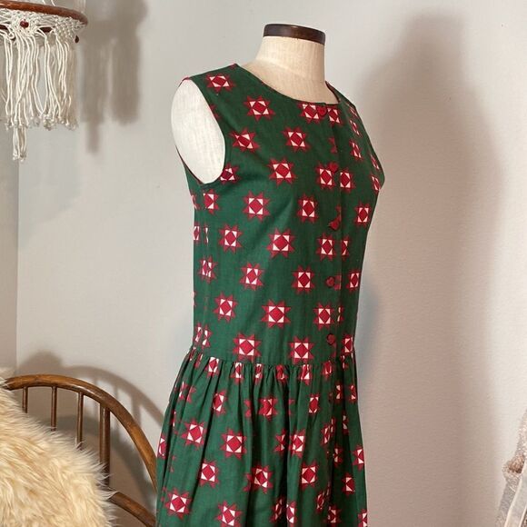 Modest Handmade quilt inspired midi dress - Picture 4 of 6